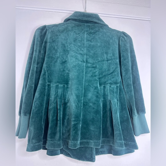 New Vintage Juicy Couture double breasted velour jacket with gold buttons, Sz S - Picture 3 of 10